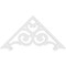 Ekena Millwork Pitch Hurley Architectural Grade PVC Gable Pediment, 36"W x 18"H x 1"P (12/12) GPP036X018X100HUR - alternate 5